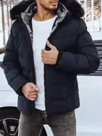 Kurtki męskie - Kurtka męska zimowa pikowana granatowa Dstreet TX4288-XXL - miniaturka - grafika 1