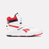 Sneakersy damskie - Dziecięce Sneakersy REEBOK BB 4000 II MID 100075016 – Biały - miniaturka - grafika 1