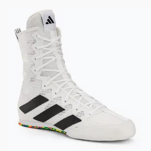 Buty bokserskie adidas Box Hog 4 cloud white/core black/cloud white - Pozostałe akcesoria do sportów walki - miniaturka - grafika 1