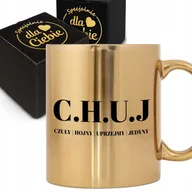 Kubki - KUBEK PREZENT DLA KOLEGI MĘŻA PRZYJCIELA KOCHANKA C.H.U.J + PUDEŁKO - miniaturka - grafika 1