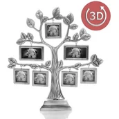 Ramki na zdjęcia - Ramka na 7 zdjęć FT08 (srebrne drzewo genealogiczne) - miniaturka - grafika 1