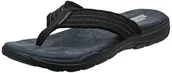 Sandały męskie - Skechers Evented Arven sandały męskie, Black Canvas, 39.5 EU - miniaturka - grafika 1