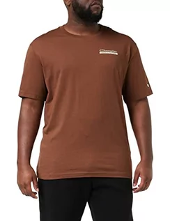 Koszulki męskie - Champion Męski t-shirt Eco Future Graphic, brązowy, XXL - grafika 1