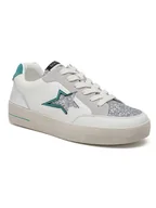 Trampki damskie - Sixth Sens Sneakersy w kolorze srebrno-białym - miniaturka - grafika 1