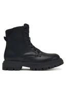 Buty dla dziewczynek - Calvin Klein Trapery Lace Up Bootie V3A5-83120-1464 D Czarny - miniaturka - grafika 1