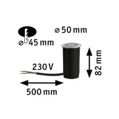 Lampy ogrodowe - Paulmann Goldlicht oprawa LED 5cm osłona - miniaturka - grafika 1