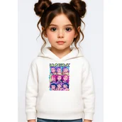 Bluzy dla dziewczynek - BLUZA DZIECIĘCA K-POPOWE ŁOWCZYNIE DEMONÓW HUNTRIX 122-128 Z KAPTUREM - miniaturka - grafika 1