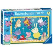 Puzzle - Ravensburger Puzzle 35 Świnka Peppa. Podwodny świat - - miniaturka - grafika 1