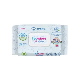 ALG PHARMA H2Owipes Kids Wet Wipes - 48szt. - Chusteczki nawilżane - Witaminy i minerały - miniaturka - grafika 1