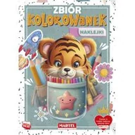 Kolorowanki, wyklejanki - Zbiór kolorowanek z naklejkami - miniaturka - grafika 1