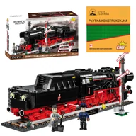 Klocki - Cobi 6287 LOKOMOTYWA PAROWA DR BR 52 Steam locomotive / Ty2  HC WW2  2747 El. + PŁYTKA - miniaturka - grafika 1