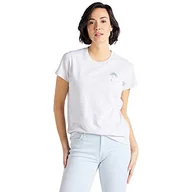 Koszulki i topy damskie - Lee T-shirt damski z regularnym okrągłym dekoltem, szary (Sharp Grey Mele 03), XS - miniaturka - grafika 1