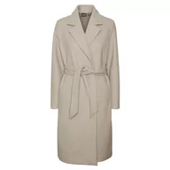 Płaszcze damskie - Bestseller A/S Damski płaszcz VMFORTUNEAYA SS23 Long Coat NOOS, Silver Mink/Detail:Melanż, M, Silver Mink/Detail:MELANGE, M - miniaturka - grafika 1