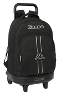 Plecaki - Safta KAPPA DARK Duży plecak na kółkach, kompaktowy, zdejmowany, idealny dla dzieci w różnym wieku, wygodny i wszechstronny, jakość i wytrzymałość, 33 x 22 x 45 cm, Czarny (Black), M, Casual - miniaturka - grafika 1