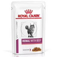 Mokra karma dla kotów - Royal Canin Veterinary Feline Renal w sosie - Wołowina, 24 x 85 g - miniaturka - grafika 1