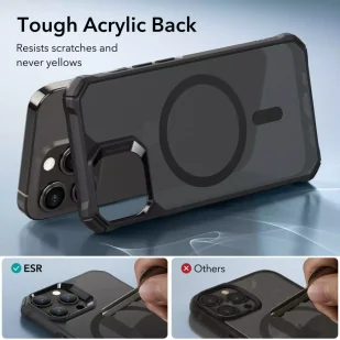 Etui ESR Air Armor Halolock Magsafe do Apple iPhone 15 Pro Frosted Black - Etui i futerały do telefonów - miniaturka - grafika 6