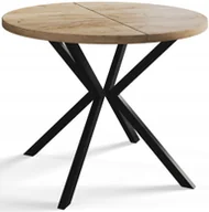 Stoły - Stół rozkładany loft okrągły 120/200 Lite - miniaturka - grafika 1