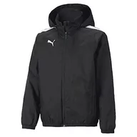 Bluzy dla dziewczynek - Puma Unisex dziecięca bluza Teamliga All Weather Jkt Jr Black Black 164 657246 - miniaturka - grafika 1