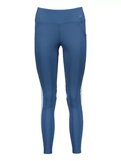 Spodnie sportowe damskie - asics Legginsy sportowe w kolorze niebieskim - grafika 1