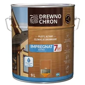Farby i impregnaty do drewna - Drewnochron Impregnat EXTRA powłokotwórczy tik 9 l - miniaturka - grafika 1