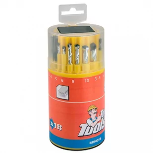 Top Tools Wiertła różne komplet 18 szt. - Wiertła - miniaturka - grafika 1