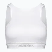 Bielizna sportowa damska - Biustonosz fitness Calvin Klein Medium Support bright white - miniaturka - grafika 1