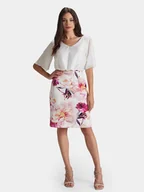 Sukienki - Swing Sukienka koktajlowa 5AG16100 Kolorowy Slim Fit - miniaturka - grafika 1