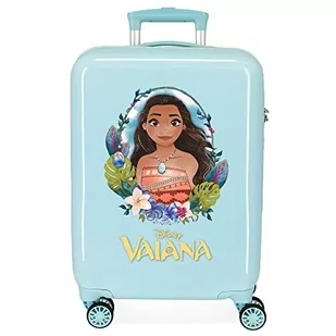 Disney Vaiana walizka kabinowa niebieska 38 x 55 x 20 cm sztywne ABS kombinowane zamknięcie boczne 34 l 2 kg 4 podwójne koła - Walizki - miniaturka - grafika 1