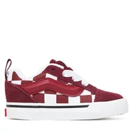 Buty dla dziewczynek - Sneakersy Vans Knu Skool Elastic Lace VN000D0KBRD1 Bordowy - miniaturka - grafika 1