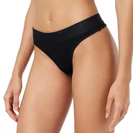 Majtki damskie - Calvin Klein Stringi damskie, Czarny, M - miniaturka - grafika 1