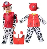 Stroje karnawałowe - Strój Przebranie Kostium Psi Patrol Marshall 134/140 7-8 L, Hopki - miniaturka - grafika 1
