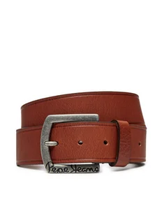 Pepe Jeans Pasek Męski Moss PM021026 Brązowy - Paski - miniaturka - grafika 1
