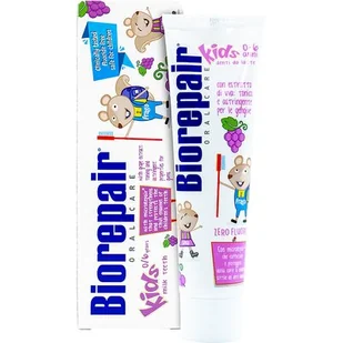 Biorepair BioRepair Pasta Kids 0-6 LAT 50ml z wyciągiem z winogron - Pasty do zębów - miniaturka - grafika 1