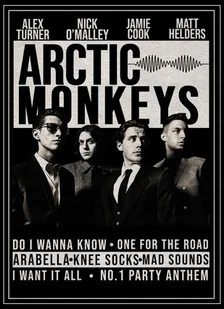 PODKŁADKA POD MYSZ Z Nadrukiem 22x18 cm Arctic Monkeys Zespół Tekst Prezent - Podkładki pod mysz - miniaturka - grafika 1