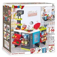 Zabawy w naśladowanie dorosłych - Smoby Maxi Market z wózkiem 50 akcesoriów 350235 - miniaturka - grafika 1