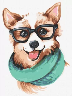 Malowanie po numerach - Stylowe corgi 30x40cm - Ideyka - Malowanie po numerach - miniaturka - grafika 1