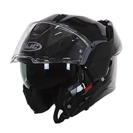 Kaski motocyklowe - HJC, modułowy kask motocyklowy I100 metalowy czarny, S - miniaturka - grafika 1