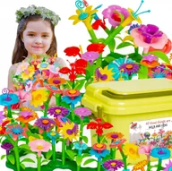 Klocki - ProNice KLOCKI KWIATKI KONSTRUKCYJNE KWIATY OGRÓD DUŻE W KUFERKU MAGICZNE KREATYWNE - miniaturka - grafika 1