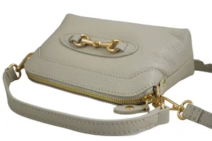 Mała torebka wizytowa skórzana - Beżowa jasna - Torebki damskie - miniaturka - grafika 6