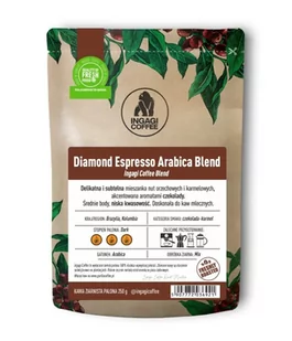 Kawa ziarnista Ingagi Coffee Diamond Espresso Arabica Blend 250g - Kawa - miniaturka - grafika 1