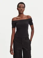 Bluzki damskie - adidas Bluzka adicolor Bandeau JV9742 Czarny Slim Fit - miniaturka - grafika 1