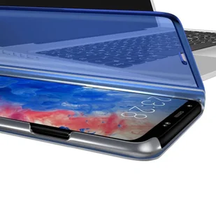 Clear View Case futerał etui z klapką Huawei P40 Lite / Nova 7i / Nova 6 SE czarny - Etui i futerały do telefonów - miniaturka - grafika 7