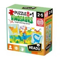 Headu Puzzle 8+1 Dinozaury HEADU - Puzzle - miniaturka - grafika 1