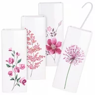 Nawilżacze powietrza - Nawilżacz powietrza na grzejnik ceramiczny biały kwiaty różowe zestaw 4 szt. kod: O-830810X4 - miniaturka - grafika 1