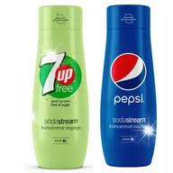 Syropy i koncentraty owocowe - Zestaw Syrop SodaStream 7up Free 440ml+Pepsi 440ml - miniaturka - grafika 1