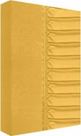 Prześcieradła - Prześcieradło, grube, jersey 100% bawełna 200x220cm miodowy, żółty - miniaturka - grafika 1