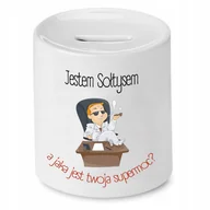 Skarbonki - Skarbonka Dla Krawca na Urodziny Imieniny Prezent z Nadrukiem ze Zdjęciem + Opakowanie na prezent (wzór 03) - miniaturka - grafika 1