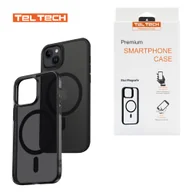 Etui i futerały do telefonów - TELTECH MAGSAFE CASE DO IPHONE 14 PRO MAX ETUI NAKŁADKA FUTERAŁ CZARNY - miniaturka - grafika 1