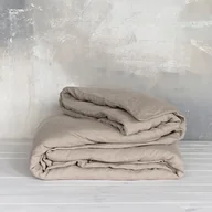 Pościel - Poszwa na kołdrę lniana MOANA Pure, Rozmiar - 160x200, Kolor - white cream  - miniaturka - grafika 1