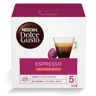 Kawa w kapsułkach i saszetkach - Nescafe Kapsułki do espresso Dolce Gusto ESPRESSO BEZ KOFEINY - miniaturka - grafika 1